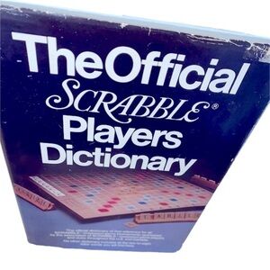 The official scrabble players dictionary large vintage  book